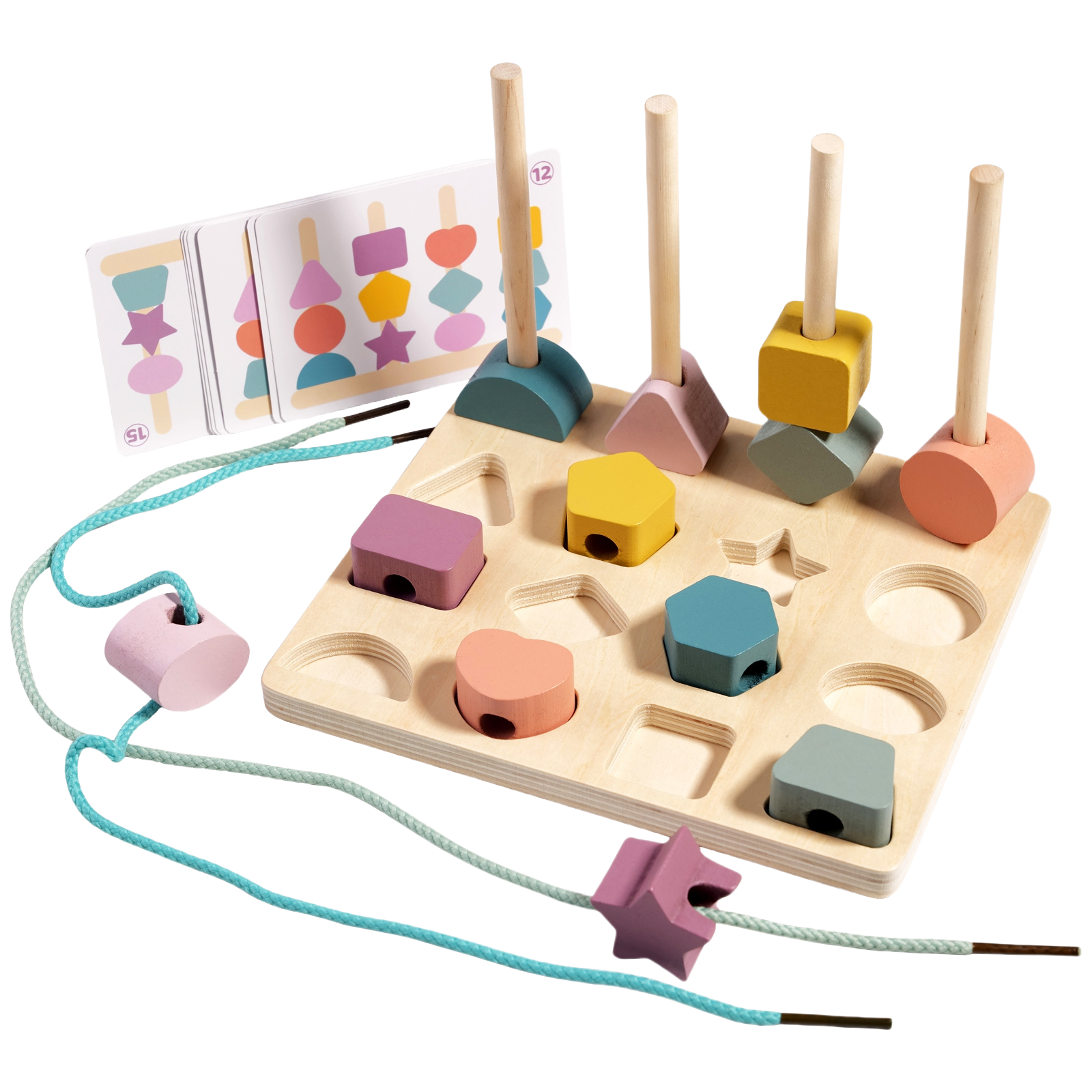 Shape Sorting & Threading Set